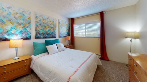 Bedroom with cozy bed at Spyglass Creek, Colorado, 80224